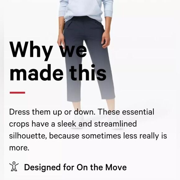 NWT Lululemon Ease Back In Navy Blue Mid Rise Crop Pant Swift Fabric - Picture 6 of 6